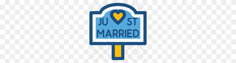 Premium Just Married Icon Download, Scoreboard, Logo Png