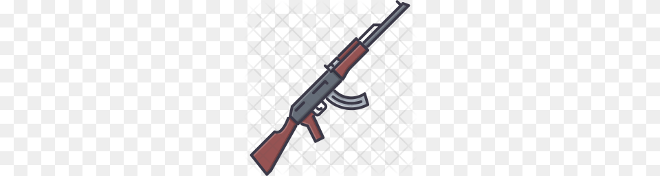 Premium Kalashnikov Icon, Firearm, Gun, Rifle, Weapon Free Png