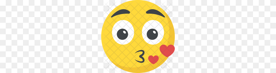 Premium Kissing Emoji Icon Download, Face, Head, Person Free Png