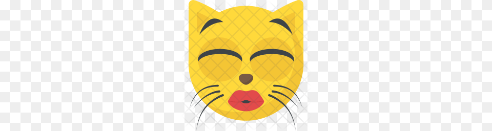 Premium Kissing Emoji Icon Art, Face, Head, Person Free Png Download