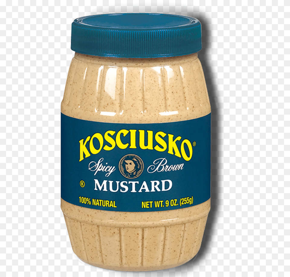 Premium Kosciusko Spicy Brown Mustard Peanut Butter, Food, Can, Tin Free Transparent Png
