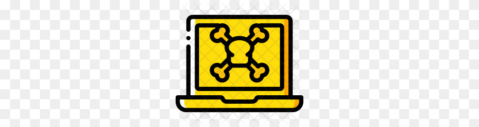 Premium Laptop Danger Icon Sticker, Symbol, Sign, Dynamite Free Png Download