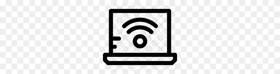 Premium Laptop Wifi Icon, Home Decor, Pattern Png