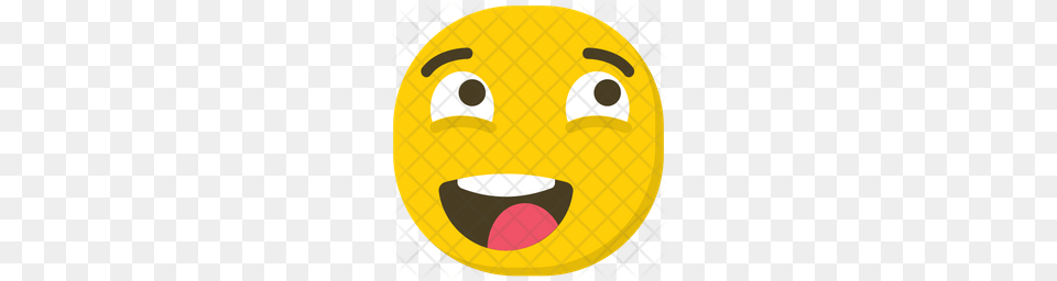 Premium Laughing Emoji Expression Icon Download, Disk, Food, Fruit, Plant Png