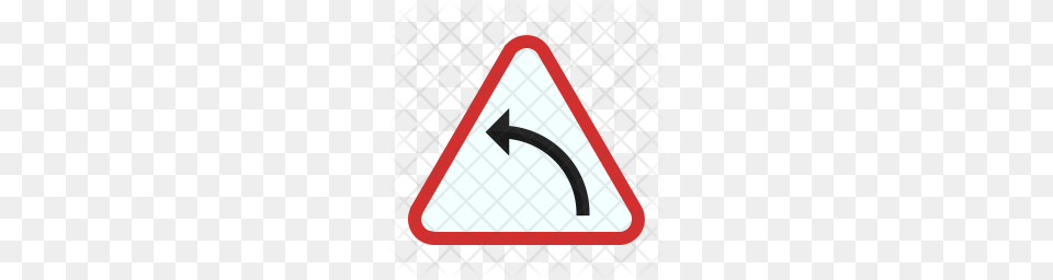 Premium Left Hand Curve Icon Download, Sign, Symbol, Road Sign, Dynamite Png Image