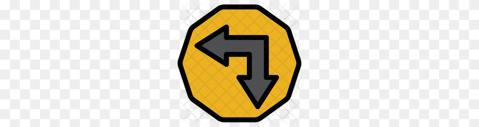 Premium Left Sign Icon, Symbol, Road Sign Png