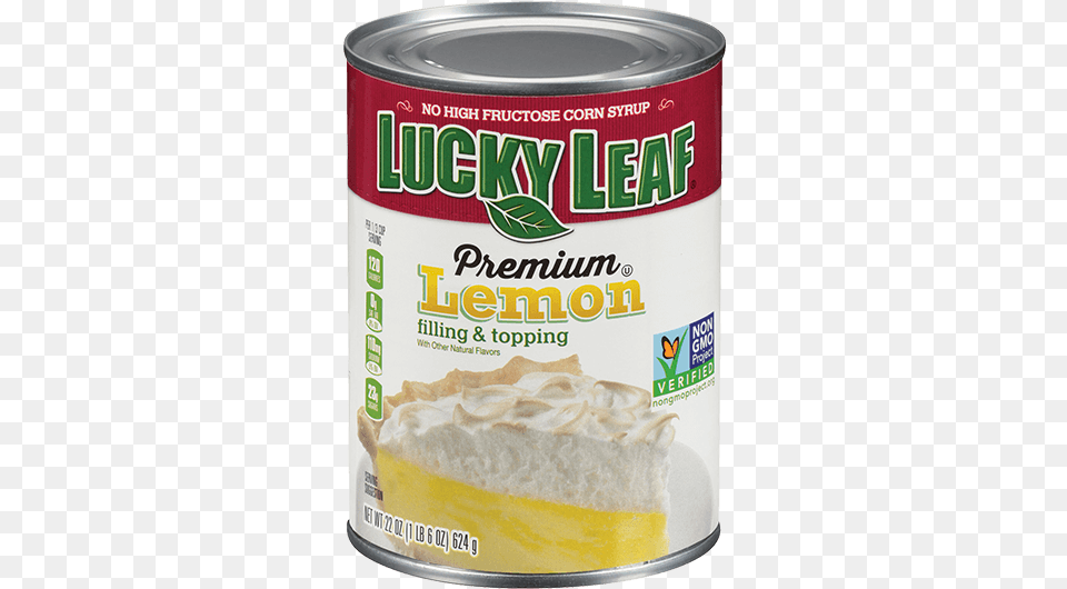 Premium Lemon Filling Amp Topping Lucky Leaf Lemon Pie Filling, Tin, Food, Ketchup, Can Free Png