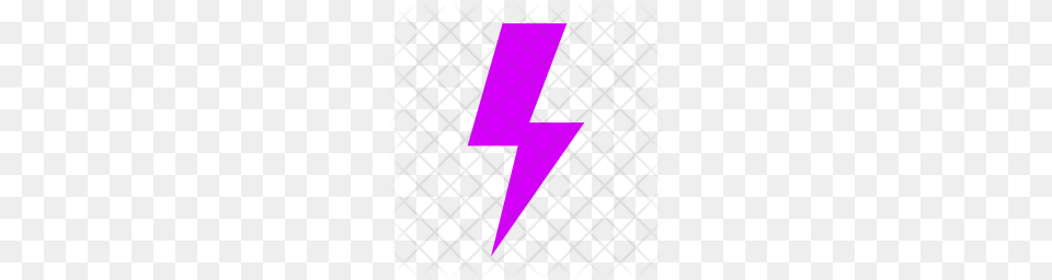 Premium Lightning Bolt Icon, Purple, Blade, Dagger, Knife Free Transparent Png