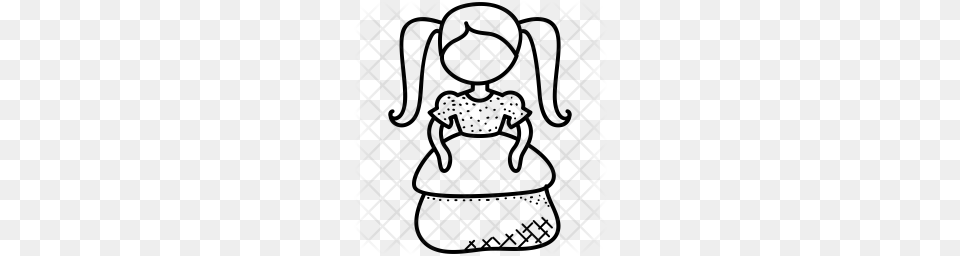Premium Little Girl Icon Pattern, Texture Free Png Download