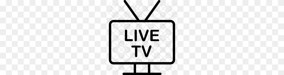 Premium Live Tv Streaming Icon Download, Pattern, Home Decor, Texture Png