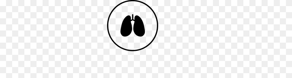Premium Lungs Icon Download, Gray Png