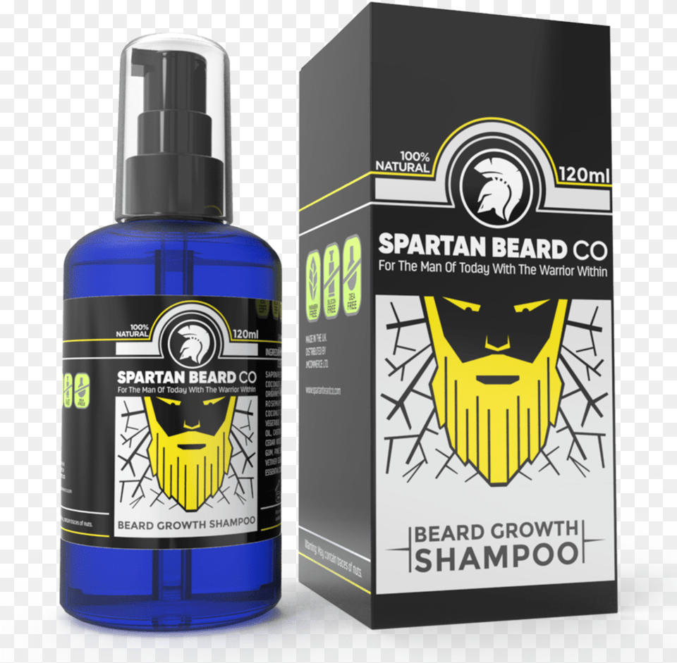 Premium Luxurious Beard Wash Beard Shampoo By Spartan Beard, Bottle, Aftershave, Cosmetics, Perfume Png Image
