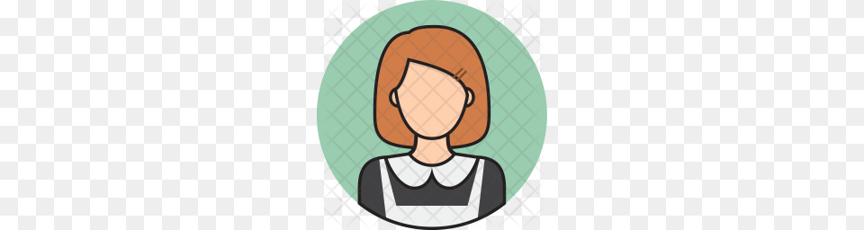 Premium Maid Icon Download, Photography, Body Part, Face, Head Png Image