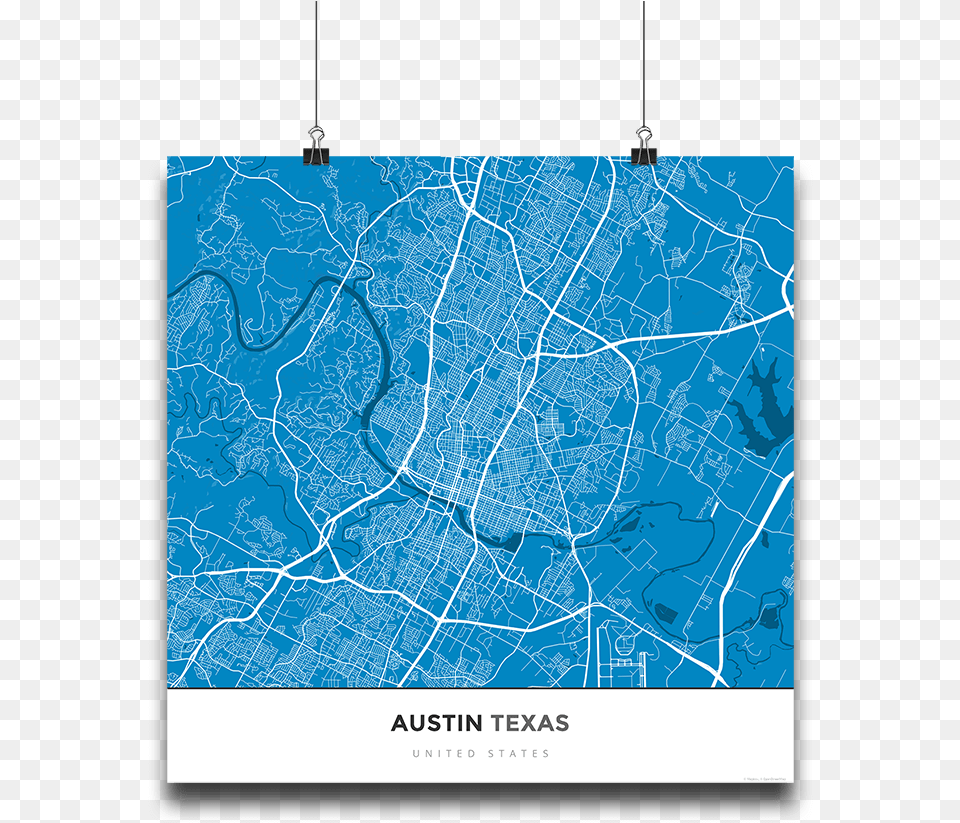 Premium Map Poster Of Austin Texas Diagram, Chart, Plot, Outdoors, Nature Png