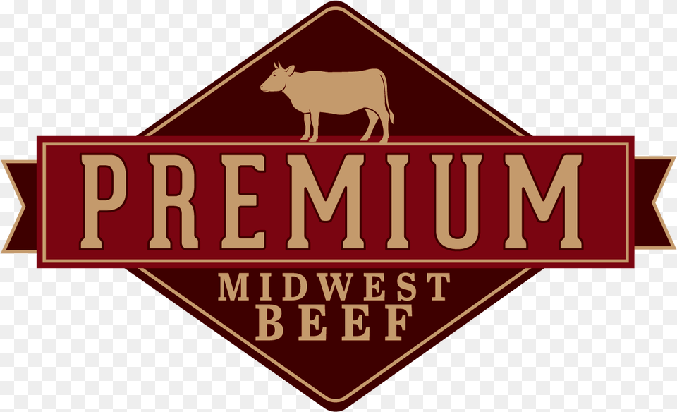 Premium Midwest Beef, Animal, Mammal, Livestock, Cow Png