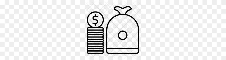 Premium Money Bag Icon, Pattern, Home Decor, Texture Png Image