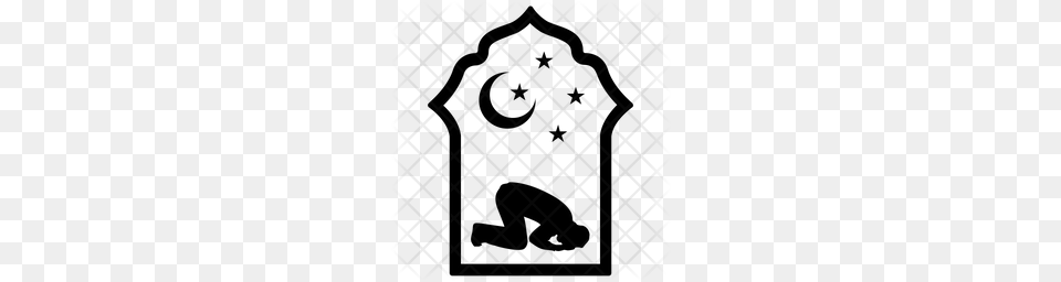 Premium Muslim Praying Icon Download, Pattern Png Image