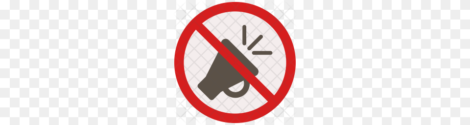 Premium No Horn Icon Download, Sign, Symbol, Road Sign Png Image