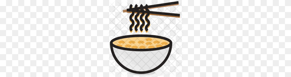 Premium Noodles Icon, Bowl, Food, Meal, Dish Free Png