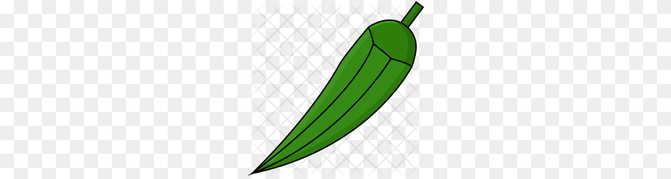 Premium Okra Icon, Food, Produce Free Transparent Png