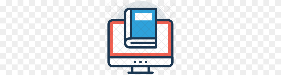 Premium Online Library Icon Computer, Electronics, Pc, Computer Hardware Free Png Download