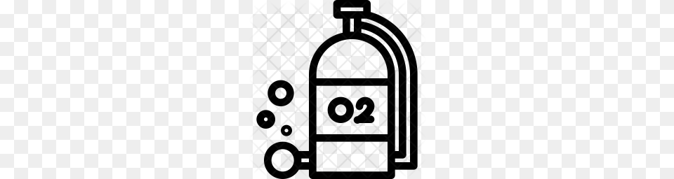 Premium Oxygen Cylinder Icon, Pattern Free Png Download