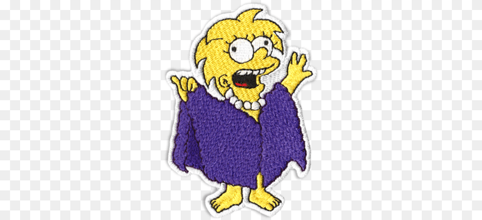 Premium Patches U2013 Tagged Lisa Simpson The Patch Parlour Am The Lizard Queen, Applique, Pattern, Clothing, Coat Png