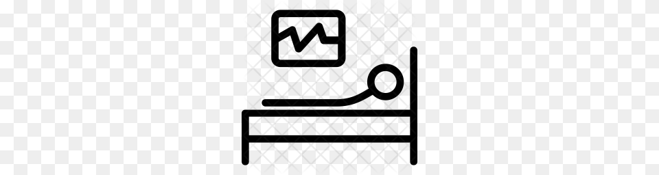 Premium Patient Bed Icon Download, Pattern, Texture Free Transparent Png