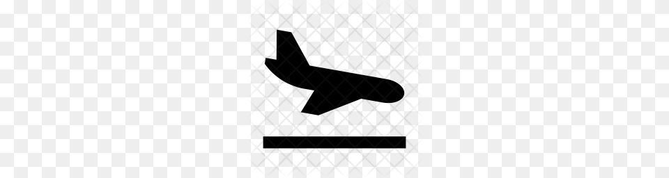 Premium Plane Landing Icon Download, Pattern Png