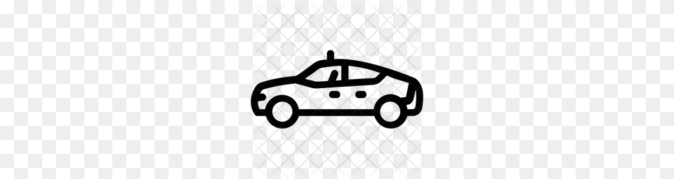 Premium Police Car Icon Download, Pattern, Blackboard Free Transparent Png