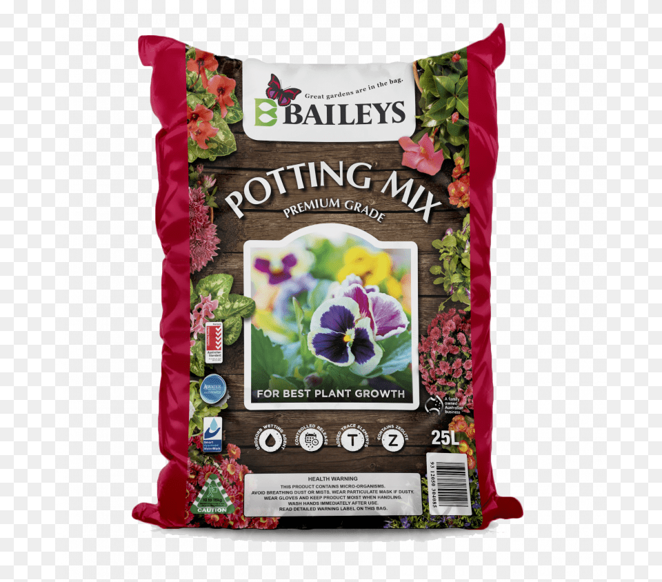 Premium Potting Mix Baileys Premium Potting Mix, Cushion, Flower, Home Decor, Plant Free Png Download