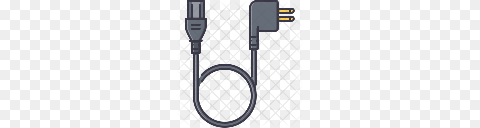 Premium Power Cable Icon Download, Adapter, Electronics, Plug Png Image