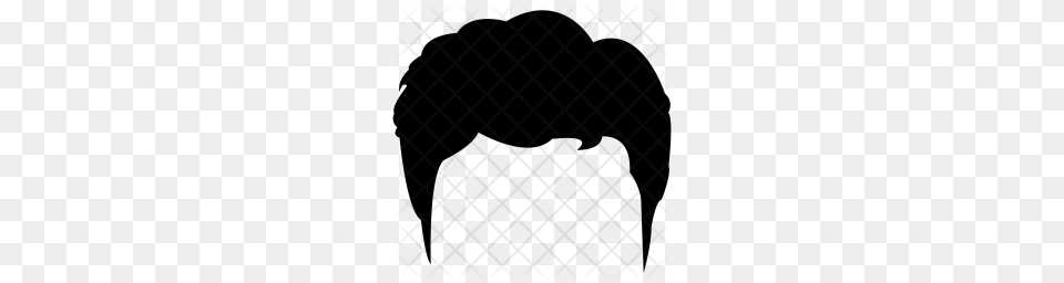 Premium Pushed Back Hair Icon Download, Pattern, Home Decor Png