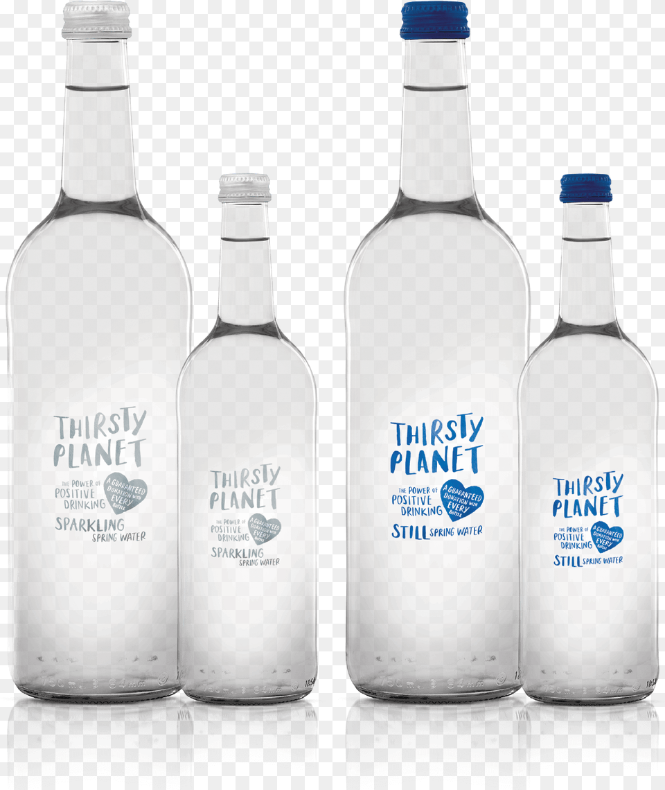 Premium Range Thirsty Planet S Glass Bottle Range Thirsty Planet Water Still, Alcohol, Beverage, Liquor, Milk Free Png Download