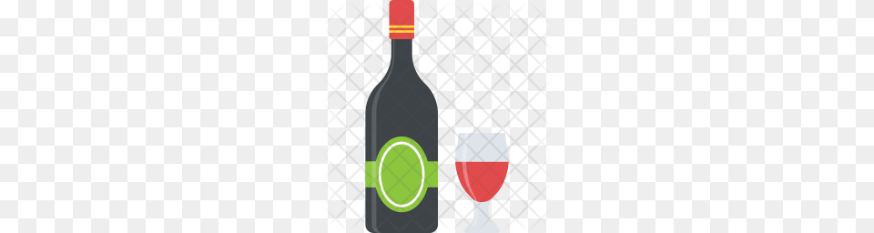 Premium Red Wine Icon Download, Alcohol, Beverage, Bottle, Liquor Png Image