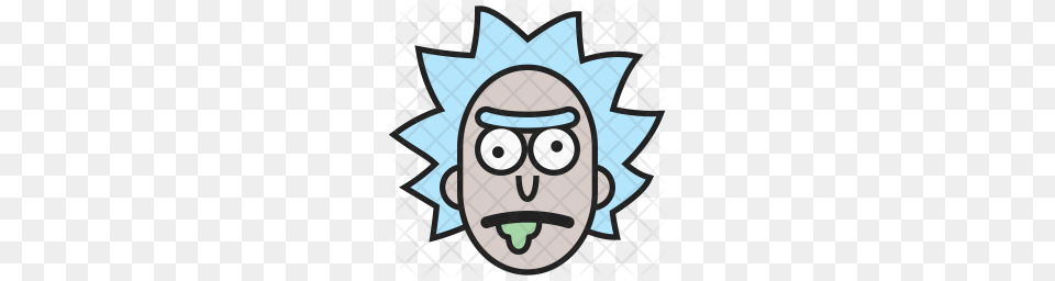 Premium Rick Sanchez Icon Download, Sticker, Photography, Face, Head Png