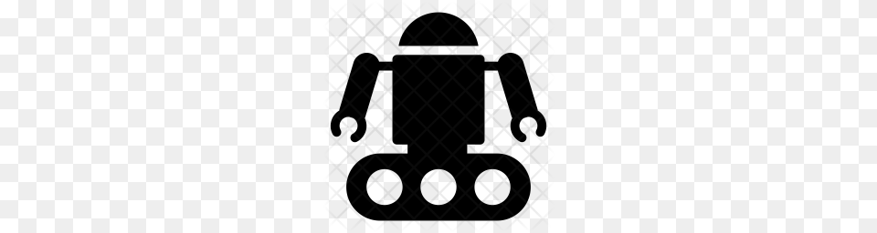 Premium Robot Icon Silhouette, Pattern, People, Person Free Png Download