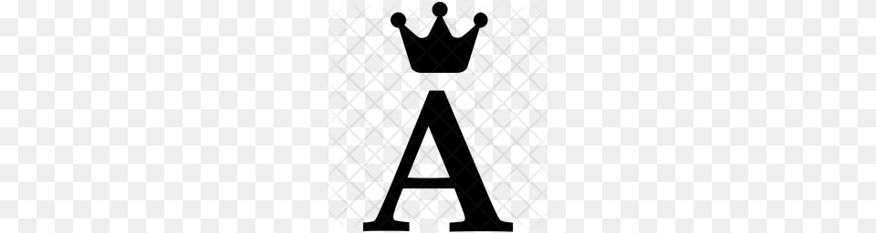 Premium Royal Alphabet Crown Letter English A Icon Download, Pattern Free Transparent Png
