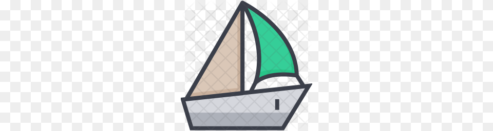 Premium Sailboat Icon, Boat, Transportation, Vehicle, Yacht Free Png Download