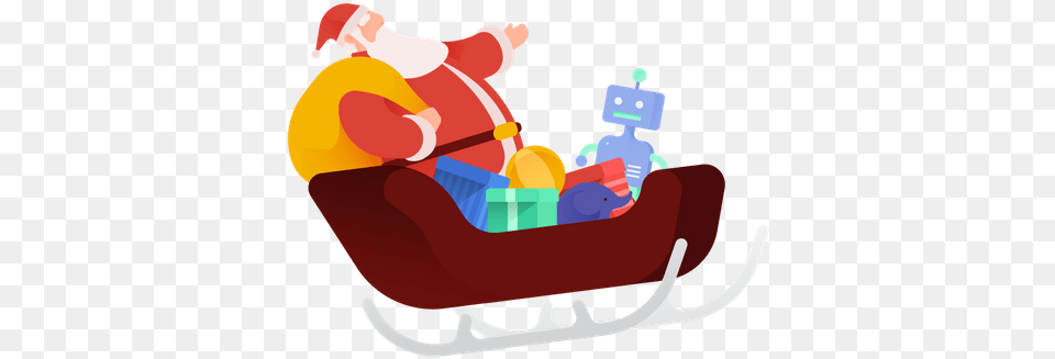 Premium Santa Claus With Gifts Illustration Download Pre David39s Deer, Sled Png