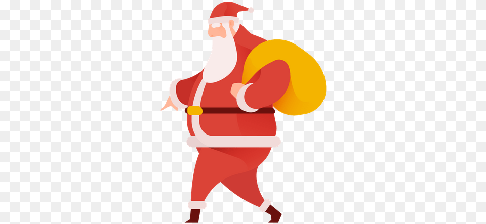 Premium Santa Flying Over Mountains Illustration Download Illustration, People, Person, Baby, Face Png Image