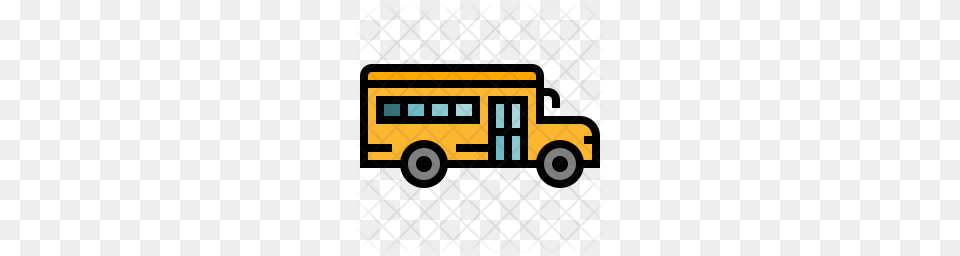 Premium School Bus Icon Download, School Bus, Transportation, Vehicle, Moving Van Png