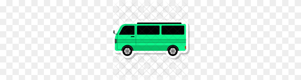 Premium School Van Icon Download, Bus, Minibus, Transportation, Vehicle Png Image