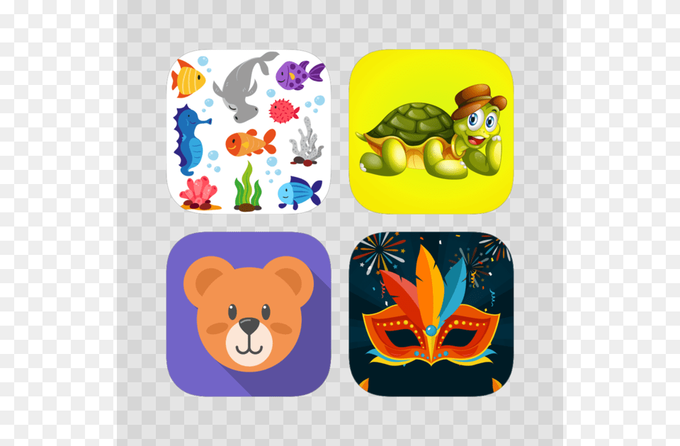 Premium Sea Life Stickers Pack On The App Store Schildkrten Und Teich Keramikfliese, Animal, Bear, Mammal, Wildlife Free Png Download