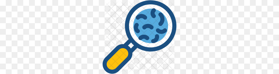 Premium Search Bacteria Icon Download, Racket, Magnifying Free Png