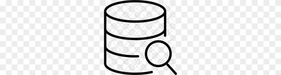 Premium Search In Database Icon, Pattern, Texture Free Png Download