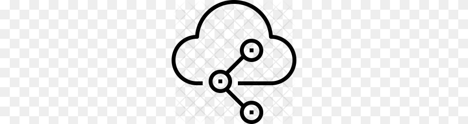 Premium Share Cloud Icon Download, Pattern Free Transparent Png