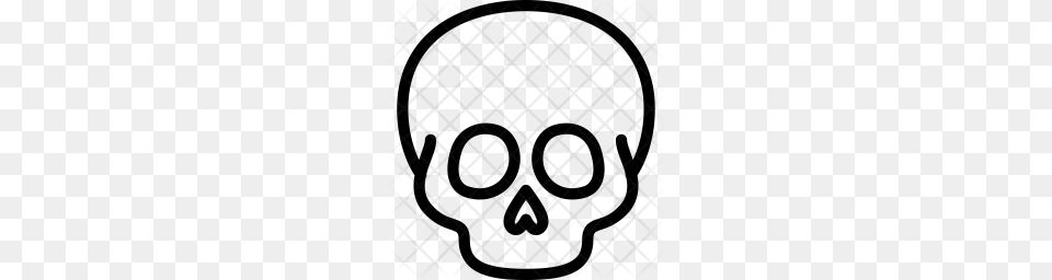 Premium Skull Icon, Pattern Png