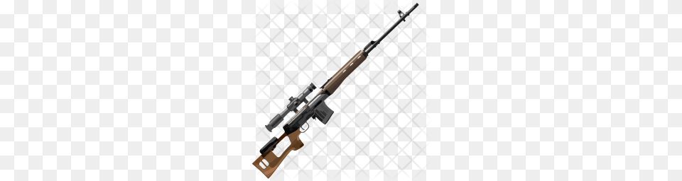 Premium Sniper Riffle Icon Download, Firearm, Gun, Rifle, Weapon Png