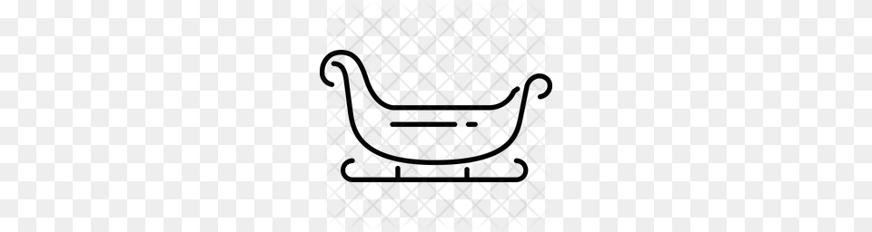 Premium Snow Sled Icon, Pattern, Texture Free Transparent Png